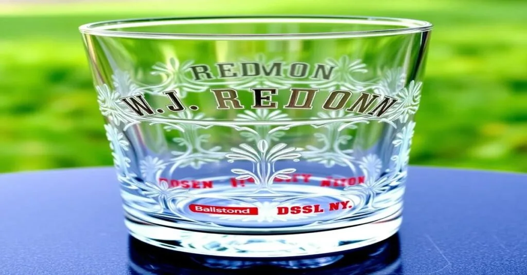 w j redmond ballston ny dose glass